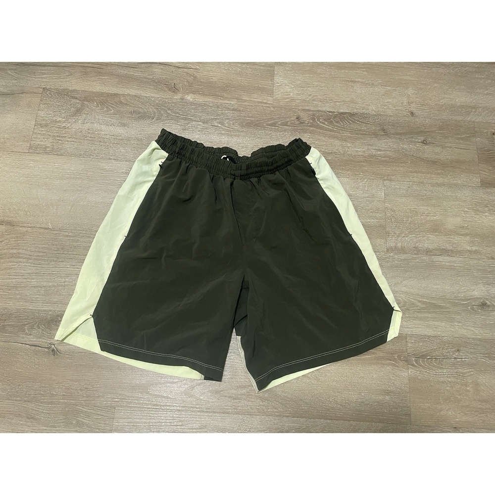 All in Motion Men's Sz M 7" Green Active Shorts Gym Workout Training Running